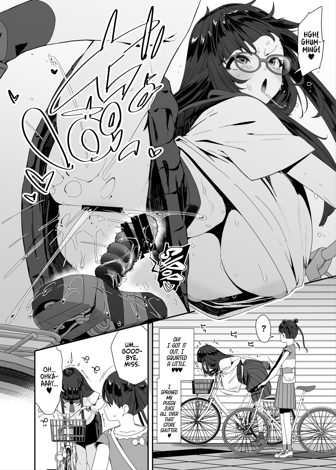 Hentai Manga Comic-The Slutty, Stacked Middle Schooler Who Gets Off on her Bike-Read-38